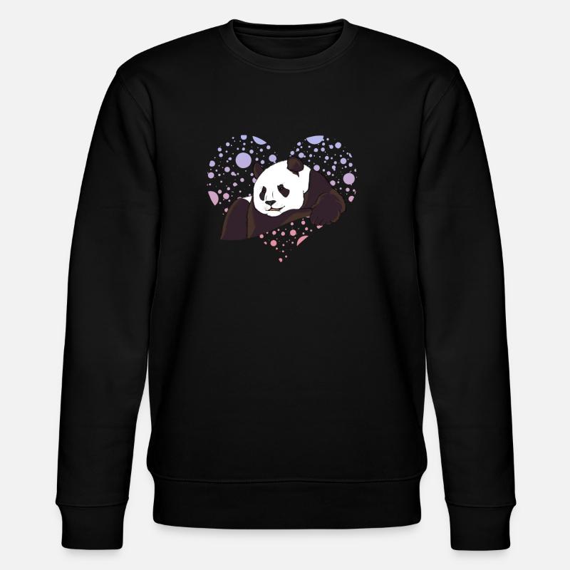 Amour de panda - Sweat bio CHANGER Stanley/Stella Unisexe - noir