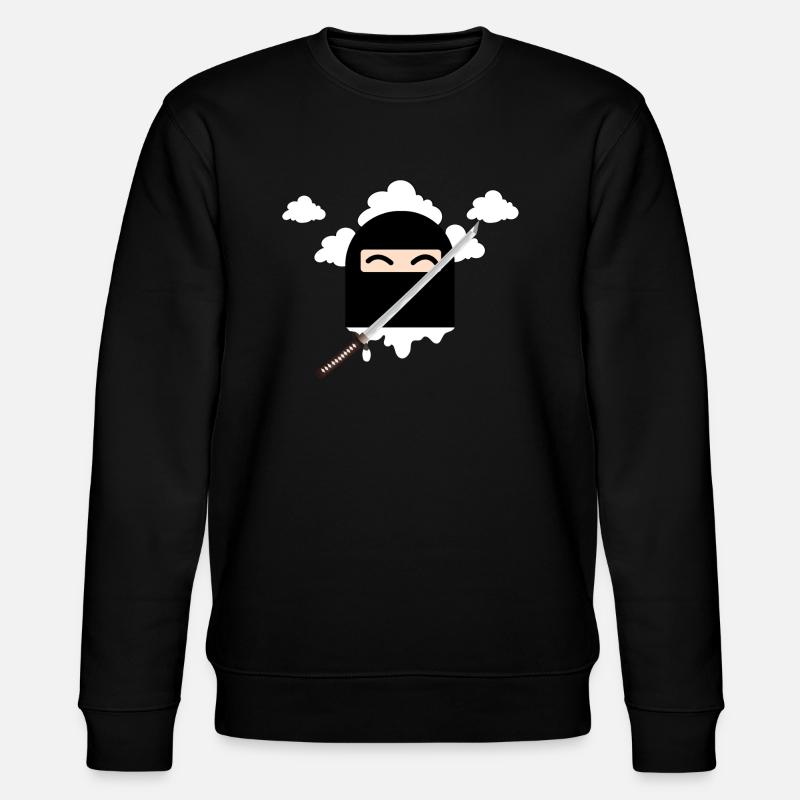 the Klein ninja - Stanley/Stella Unisex Bio-Sweatshirt CHANGER  - Schwarz