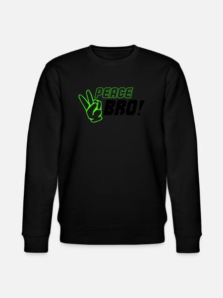 peace bro 02 - Stanley/Stella CHANGER Unisex Organic Sweatshirt - black