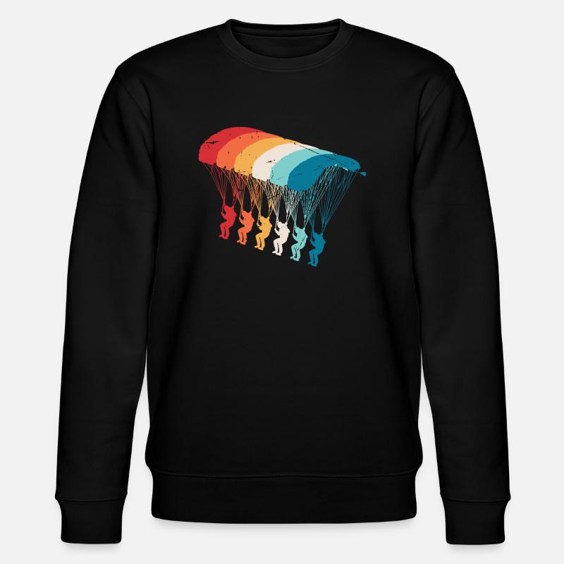 Skydive Evolution: Skydiver Design - Stanley/Stella CHANGER Unisex Organic Sweatshirt - black