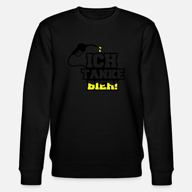 ich tanke bier - Stanley/Stella Unisex Bio-Sweatshirt CHANGER  - Schwarz