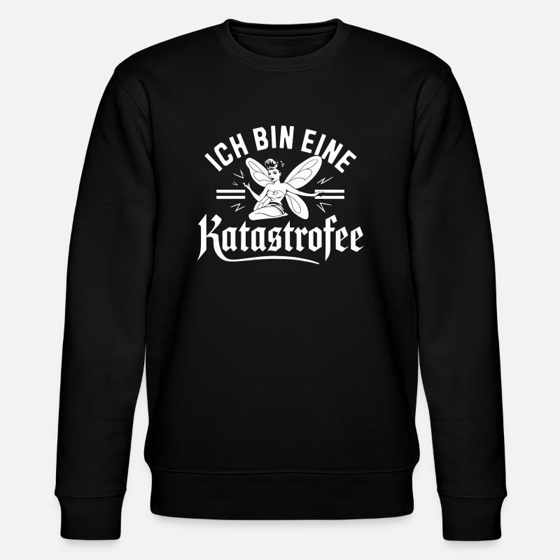 Ich bin eine Katastrophe - Stanley/Stella CHANGER Unisex Organic Sweatshirt - black