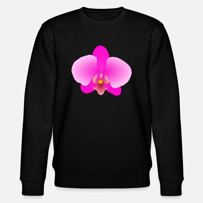 orchidée rose - Sweat bio CHANGER Stanley/Stella Unisexe - noir