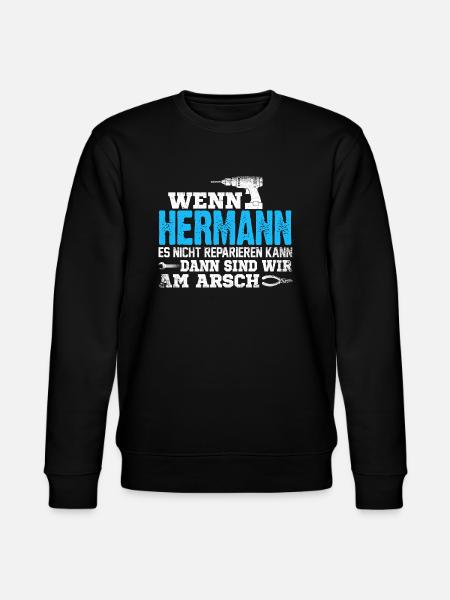 HERMANN - kann es reparieren - Stanley/Stella Unisex Bio-Sweatshirt CHANGER - Schwarz