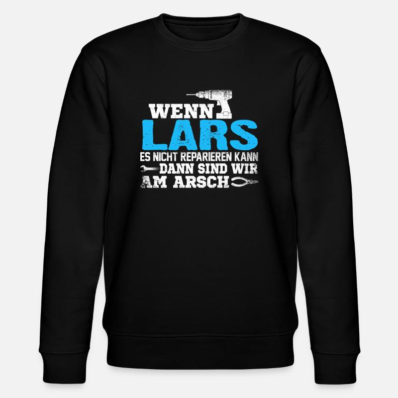 LARS - kann es reparieren - Stanley/Stella Unisex Bio-Sweatshirt CHANGER  - Schwarz