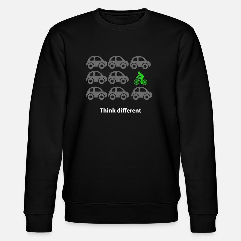 Fahrradfahren - Stanley/Stella Unisex Bio-Sweatshirt CHANGER  - Schwarz