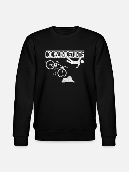 I do my own stunts MTB - Stanley/Stella CHANGER Unisex Organic Sweatshirt - black
