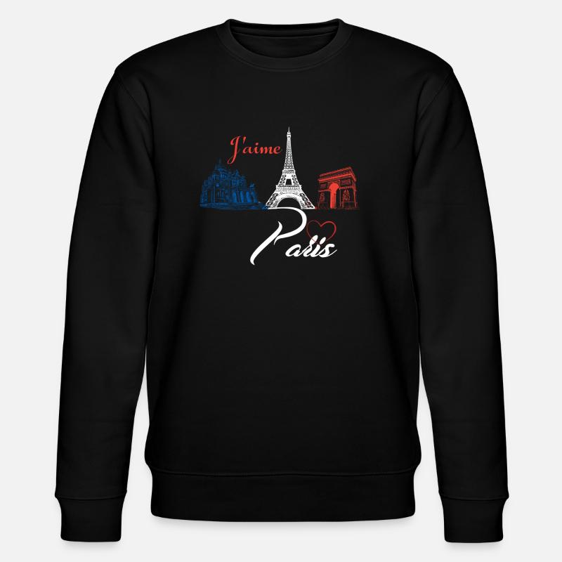 J aime Paris - Sweat bio CHANGER Stanley/Stella Unisexe - noir