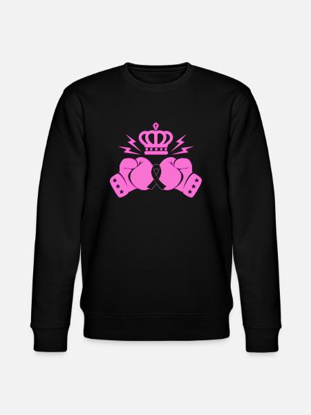 Brustkrebs Kampf - Stanley/Stella Unisex Bio-Sweatshirt CHANGER  - Schwarz