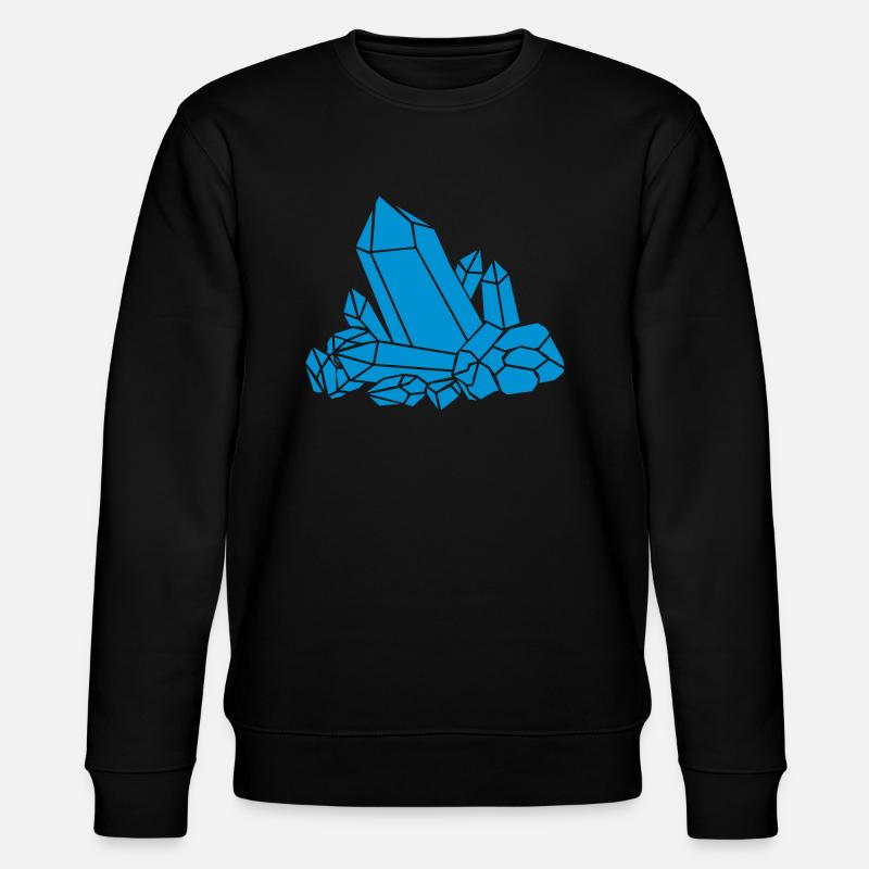 Blauer Kristall Clipart - Stanley/Stella Unisex Bio-Sweatshirt CHANGER  - Schwarz
