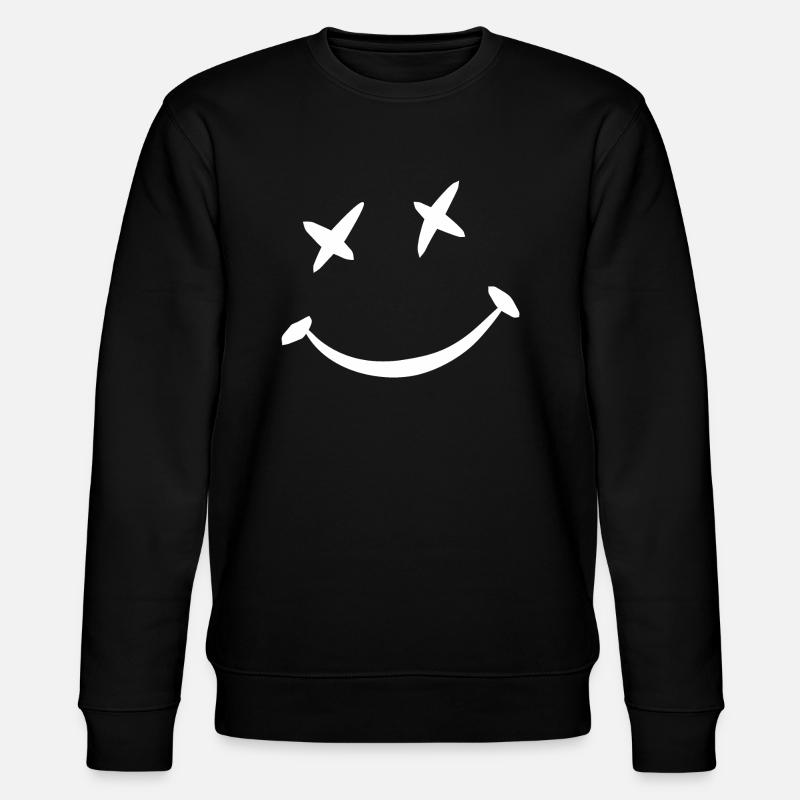 Visage souriant - Sweat bio CHANGER Stanley/Stella Unisexe - noir