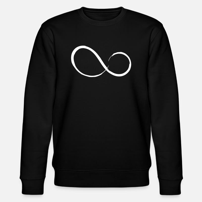 Infinity Sign Infinity Vector Motif - Stanley/Stella CHANGER Unisex Organic Sweatshirt - black