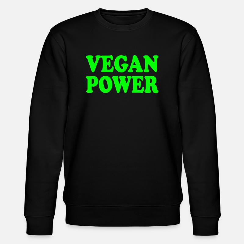 Vegan power - Stanley/Stella Unisex Bio-Sweatshirt CHANGER  - Schwarz