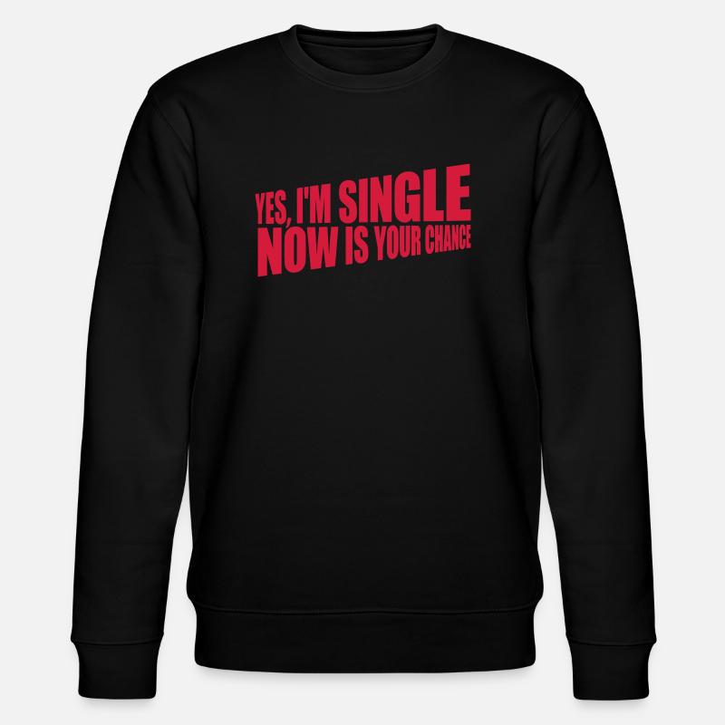 single now your chance - Stanley/Stella Unisex Bio-Sweatshirt CHANGER  - Schwarz