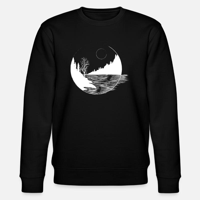 In die Berge - Stanley/Stella Unisex Bio-Sweatshirt CHANGER - Schwarz
