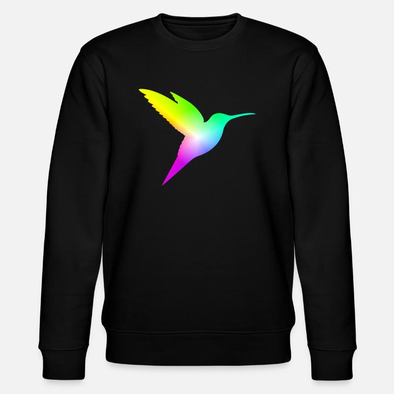 Gradient Bird - Stanley/Stella Unisex Bio-Sweatshirt CHANGER  - Schwarz