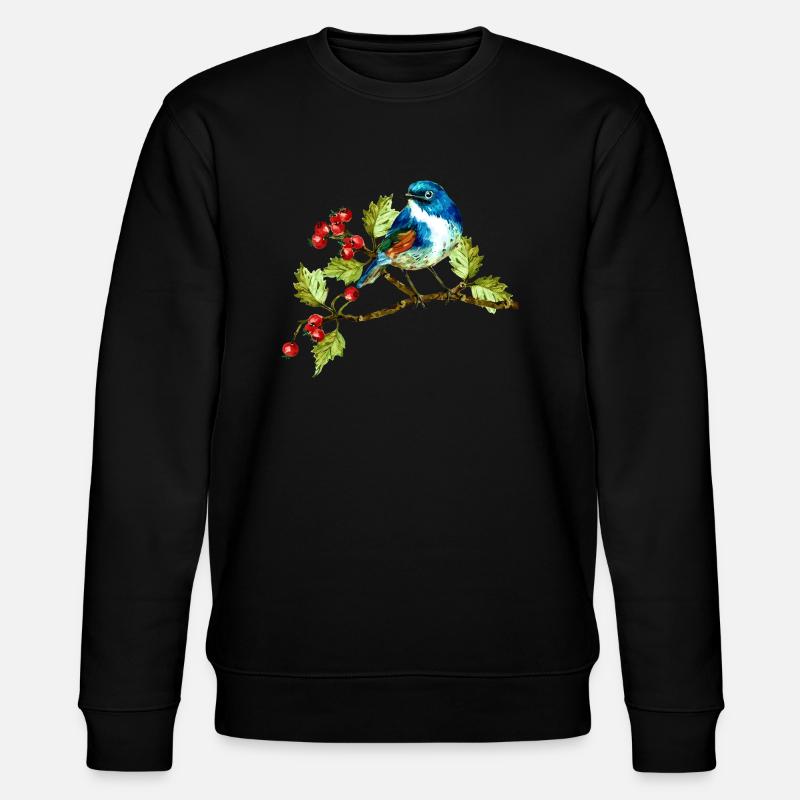 Bunter Vogel - Stanley/Stella Unisex Bio-Sweatshirt CHANGER  - Schwarz