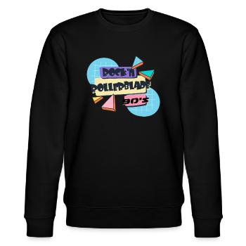 rock n rollerblade - Stanley/Stella Unisex Bio-Sweatshirt CHANGER  - Schwarz - Vorne - Nik (191cm) & Marisol (170cm)