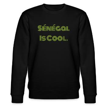 Sénégal is cool - Senegal ist cool - Stanley/Stella Unisex Bio-Sweatshirt CHANGER  - Schwarz - Vorne - Nik (191cm) & Marisol (170cm)