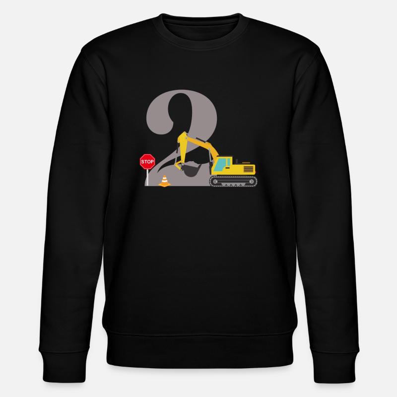 Bagger zum 2. Jubiläum - Stanley/Stella Unisex Bio-Sweatshirt CHANGER  - Schwarz