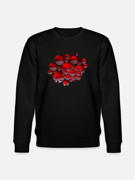 Shirt mit Kugel-Design - Stanley/Stella Unisex Bio-Sweatshirt CHANGER  - Schwarz
