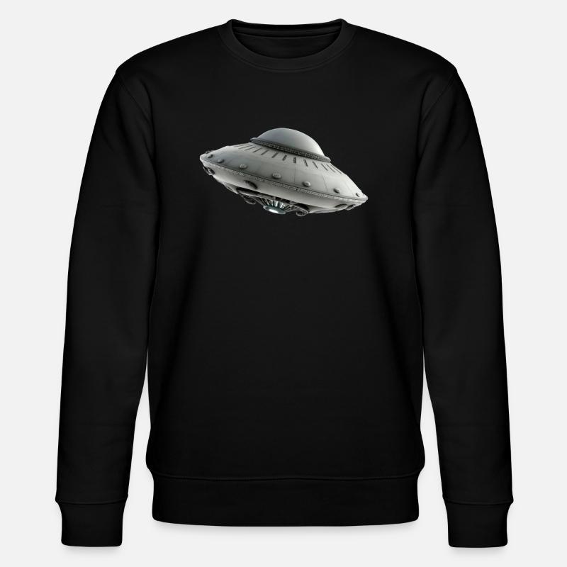 UFO Alien science fiction - Stanley/Stella CHANGER Unisex Organic Sweatshirt - black