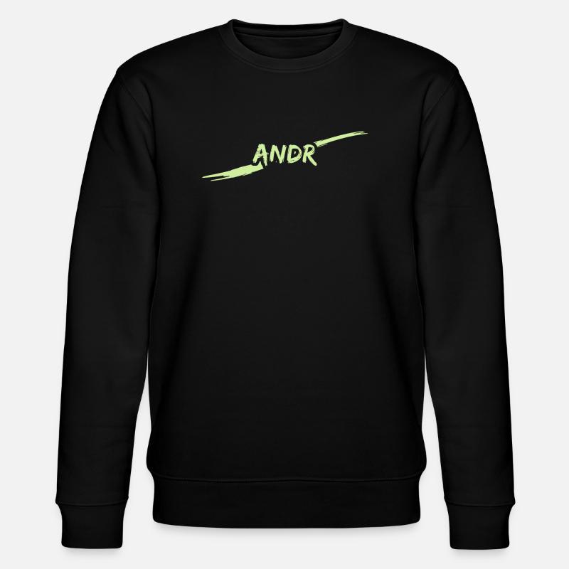 Geschenk für André - Stanley/Stella Unisex Bio-Sweatshirt CHANGER  - Schwarz