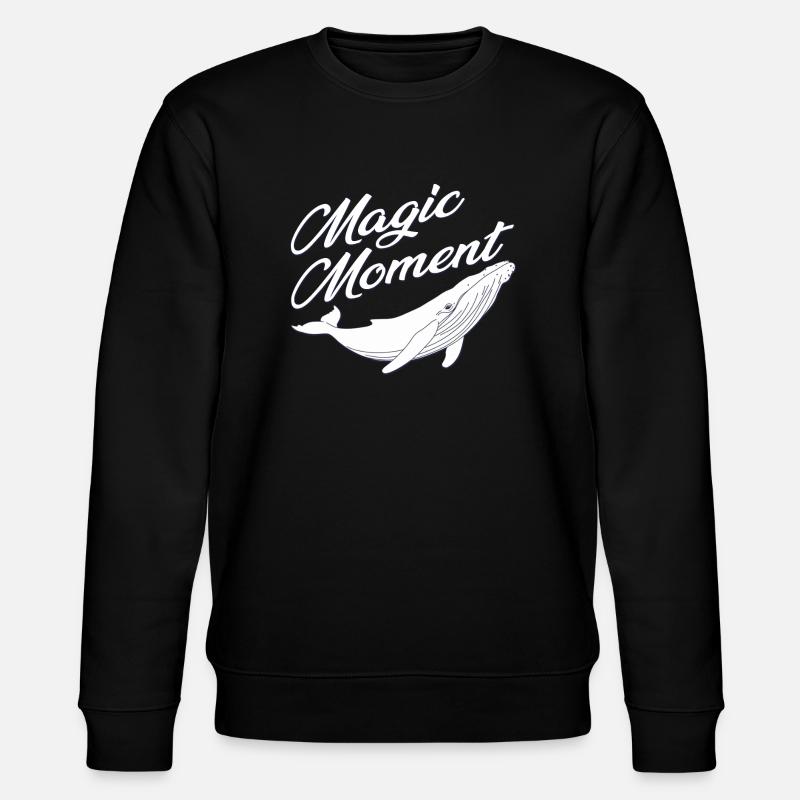 Whale - Nature Protection - Magic - Stanley/Stella CHANGER Unisex Organic Sweatshirt - black