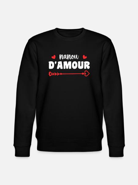 Nanou der Liebe - Stanley/Stella Unisex Bio-Sweatshirt CHANGER  - Schwarz