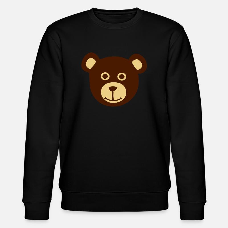 Bär - Stanley/Stella Unisex Bio-Sweatshirt CHANGER  - Schwarz