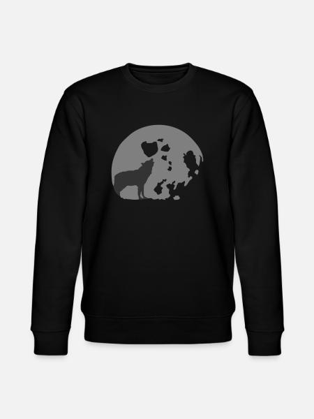full moon - Stanley/Stella Unisex Bio-Sweatshirt CHANGER - Schwarz