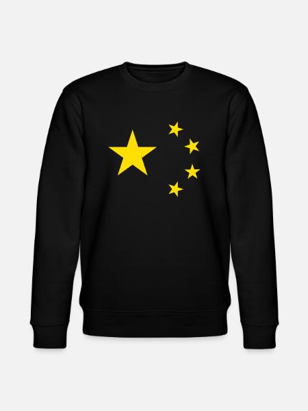 China Sterne - Stanley/Stella Unisex Bio-Sweatshirt CHANGER - Schwarz