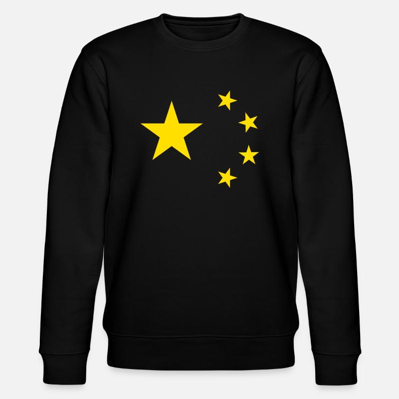 China Sterne - Stanley/Stella Unisex Bio-Sweatshirt CHANGER  - Schwarz
