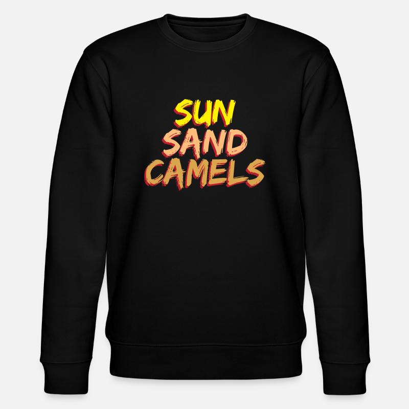 Cute Camel 3 02 - Stanley/Stella CHANGER Unisex Organic Sweatshirt - black