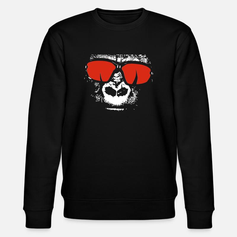 Gorilla Sonnenbrille - Stanley/Stella Unisex Bio-Sweatshirt CHANGER  - Schwarz