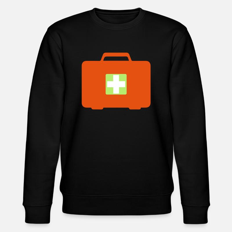 Erste Hilfe Koffer - Stanley/Stella Unisex Bio-Sweatshirt CHANGER  - Schwarz