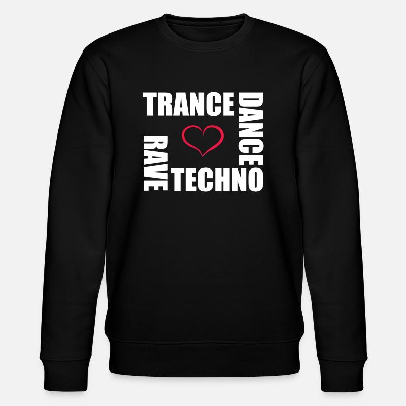 Techno Dance Trance Rave - Stanley/Stella Unisex Bio-Sweatshirt CHANGER  - Schwarz