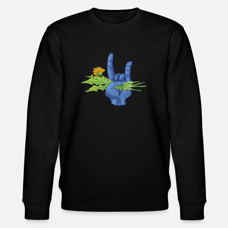 Les mauvaises herbes sont métalliques - Sweat bio CHANGER Stanley/Stella Unisexe - noir
