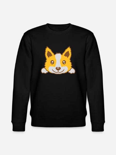 Cute little dog design - Stanley/Stella CHANGER Unisex Organic Sweatshirt - black