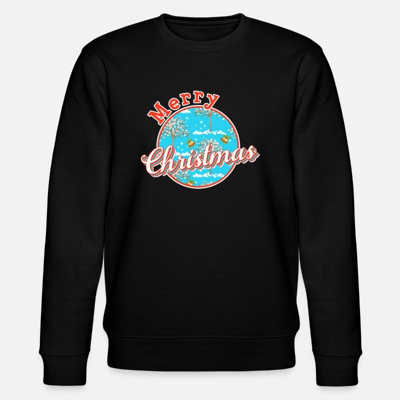 Merry christmas xmas - Stanley/Stella Unisex Bio-Sweatshirt CHANGER - Schwarz