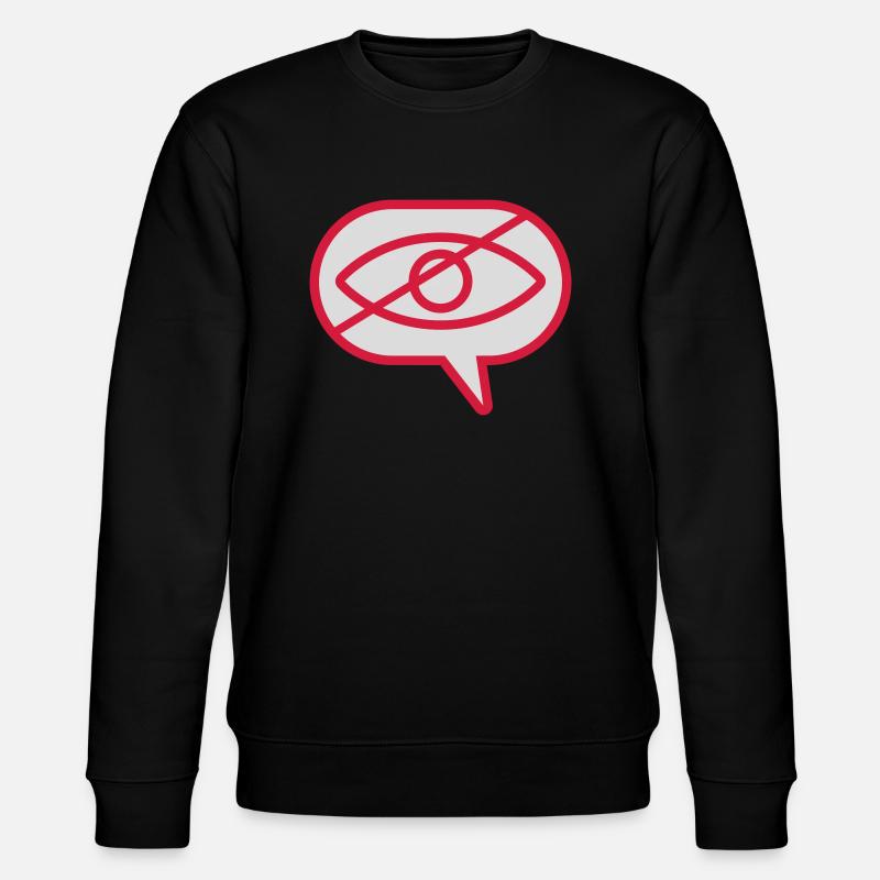 Do not see visual eye - Stanley/Stella CHANGER Unisex Organic Sweatshirt - black