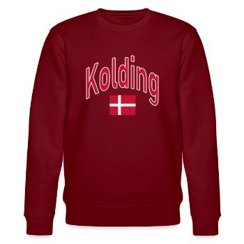 Drapeau de Kolding Danemark - Sweat bio CHANGER Stanley/Stella Unisexe - bordeaux - Devant - Nik (191cm) & Marisol (170cm)