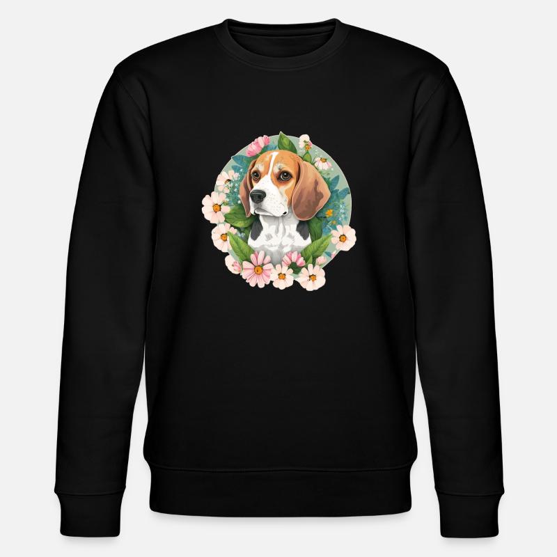 Beagle Hundehalter - Stanley/Stella Unisex Bio-Sweatshirt CHANGER  - Schwarz