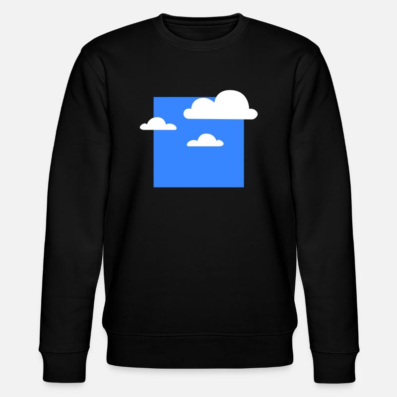 Clouds in heaven - Stanley/Stella Unisex Bio-Sweatshirt CHANGER  - Schwarz