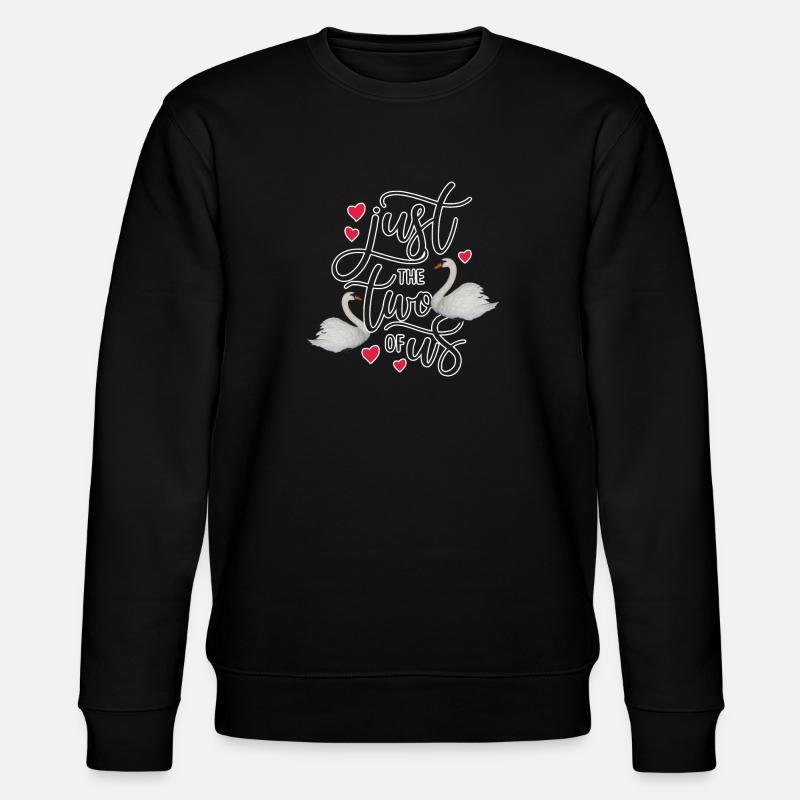 NUR SCHWAN - Stanley/Stella Unisex Bio-Sweatshirt CHANGER  - Schwarz