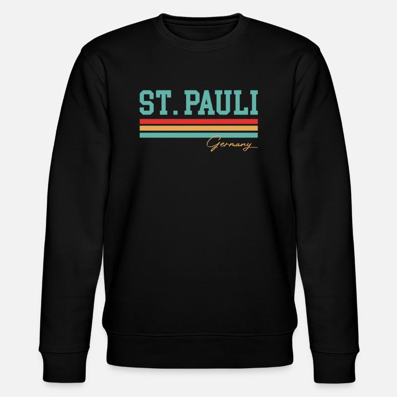 St. Pauli, Allemagne - Sweat bio CHANGER Stanley/Stella Unisexe - noir