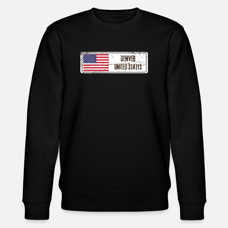 Denver Drapeau des États-Unis - Sweat bio CHANGER Stanley/Stella Unisexe - noir