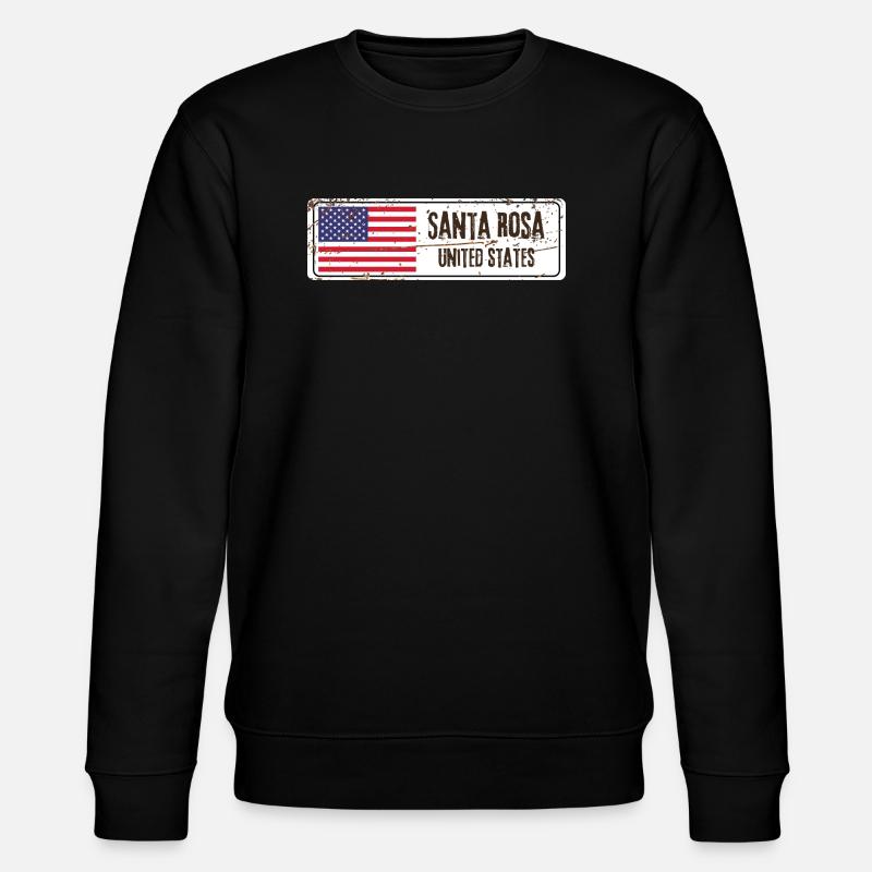 Santa Rosa Flagge - Stanley/Stella Unisex Bio-Sweatshirt CHANGER - Schwarz