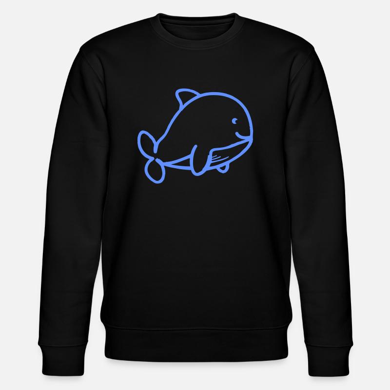 Bébé baleine - Sweat bio CHANGER Stanley/Stella Unisexe - noir
