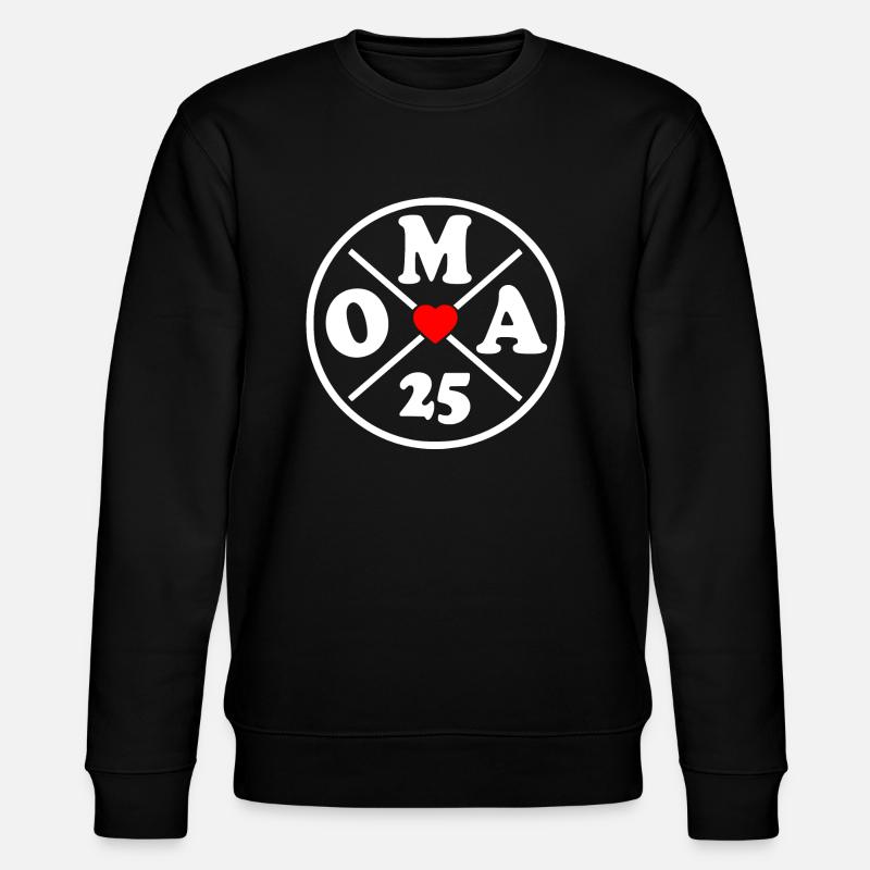 Oma 2025 - Stanley/Stella Unisex Bio-Sweatshirt CHANGER  - Schwarz